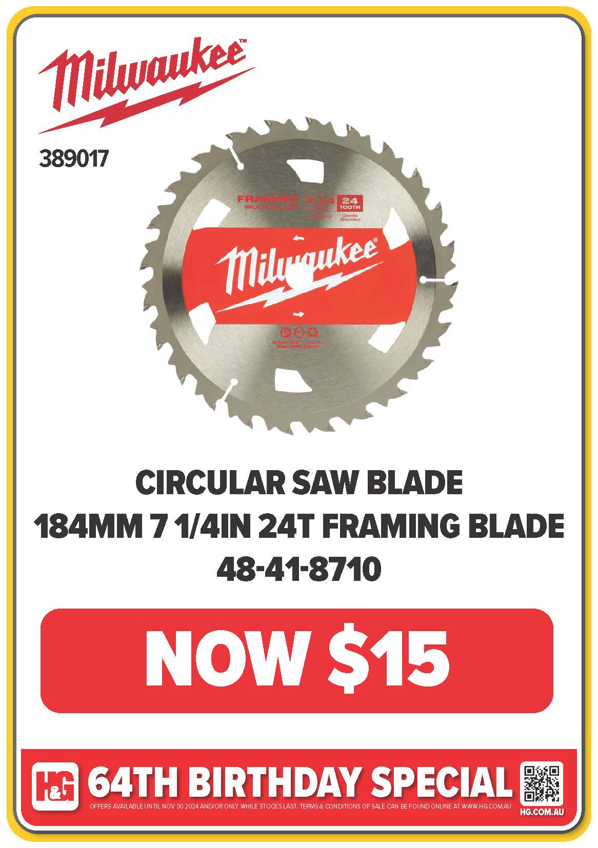 Milwaukee saw blade