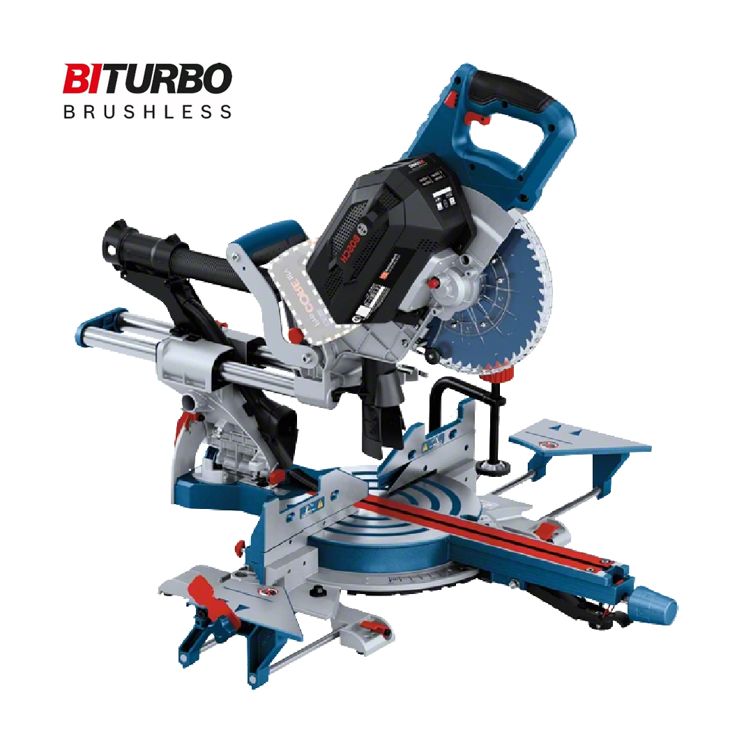 Bosch 18V Biturbo Brushless Cordless 216mm Mitre Saw GCM 18V-216 DC 0601B47040