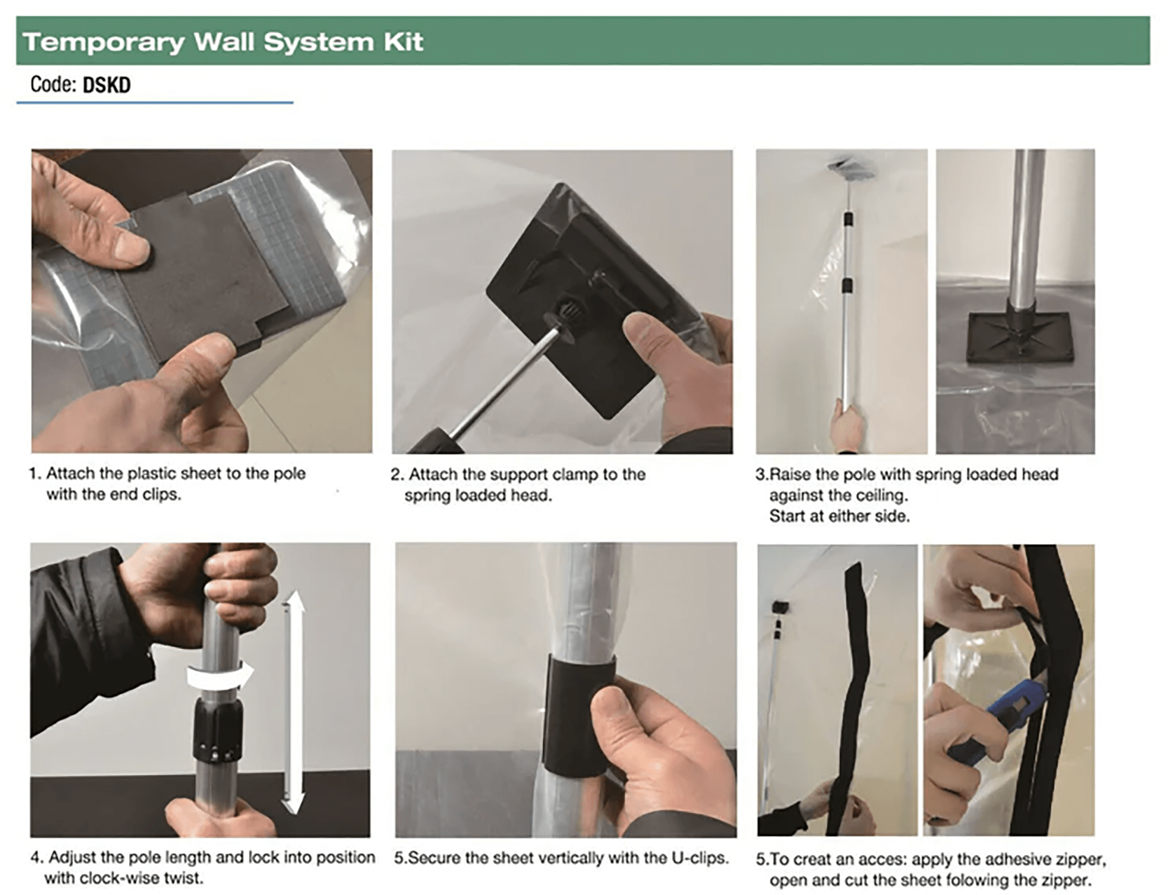 step by step to installation of the DTA Dust Shield kit